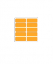 Self Adhesive Label 19mm X 50mm [Orange]
